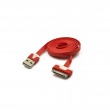 CABLE Apple USB DATA / Charge Cable for Iphone 3GS 4 4S Ipad 30pins RED