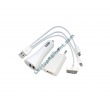 USB Power Adapter Charger for iPhone/iPod EU White + DC 12-24V Car Travel
