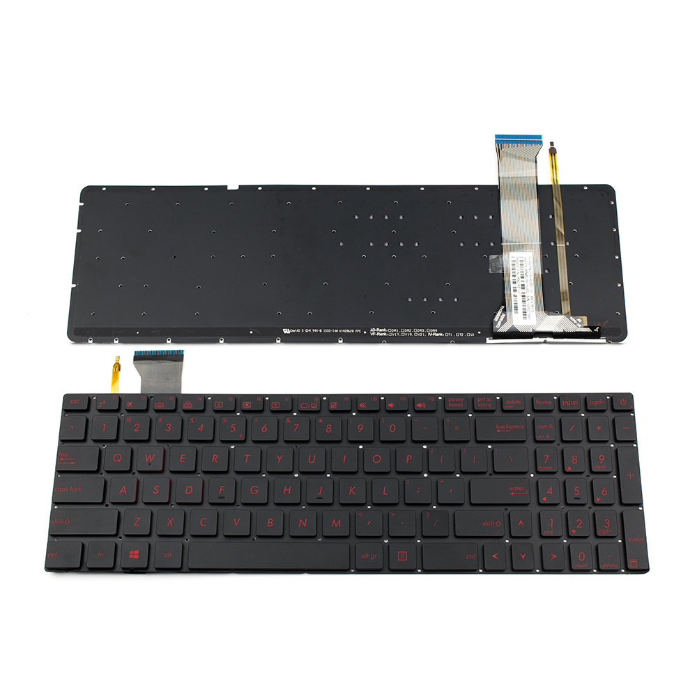 Клавиатура за ASUS ROG G552 GL552 G552V BLACK WITHOUT FRAME US With ...